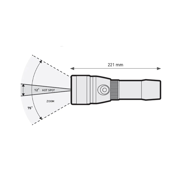 Фонарь подводный MARES EOS 20LRZ, Аккумуляторный, 1ч.40мин, до150м - купить с доставкой по Москве и России