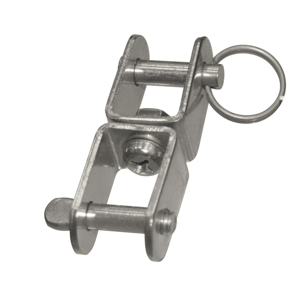 Вертлюг плоский скоба/скоба Swivel jaw/jaw, толщина 14 мм, длина 55 мм, нержавеющая сталь - купить с доставкой по Москве и России