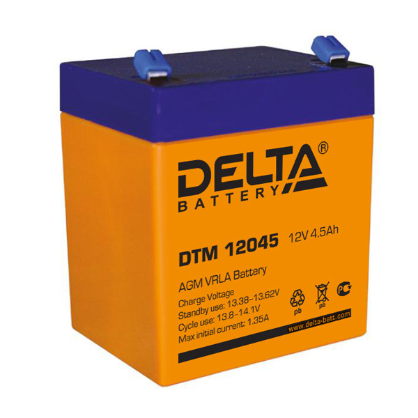 Аккумуляторная батарея DELTA DTM12045 - купить с доставкой по Москве и России