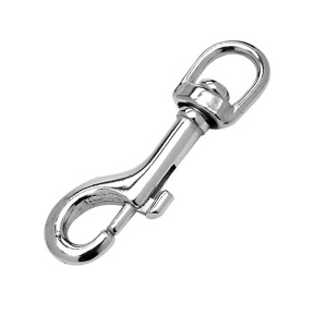 Карабин с вертлюжным рымом Swivel Eye Bolt Snap, длина 95 мм, нержавеющая сталь - купить с доставкой по Москве и России