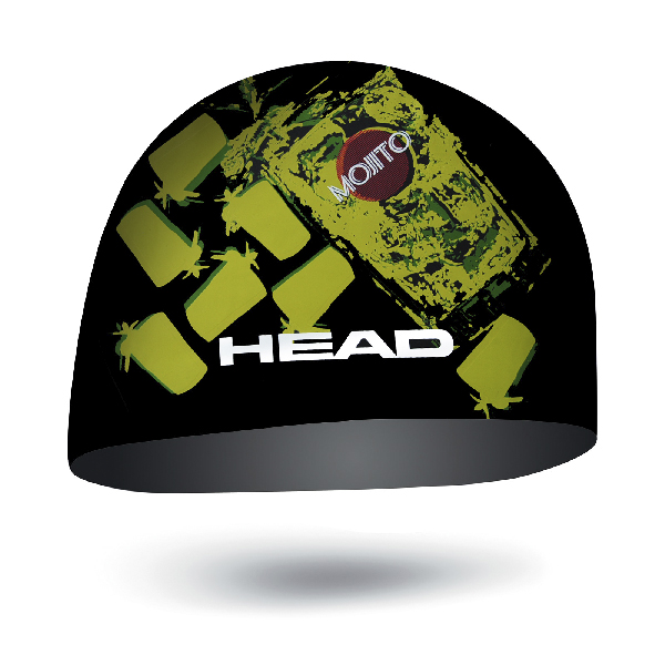 Шапочка для плавания HEAD SILICONE SKETCH, для тренировок - купить с доставкой по Москве и России