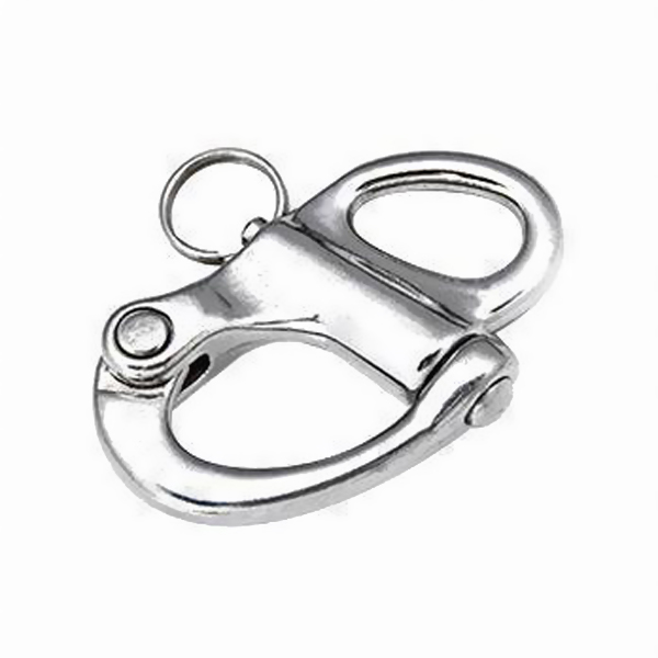 Карабин с рымом Fixed Snap Shackle, длина 96 мм, ширина 60 мм, рым 22 мм, нагрузка 3800 кг, нержавеющая сталь - купить с доставкой по Москве и России