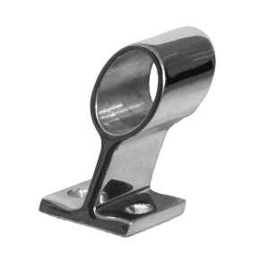 Опора релинга сквозная Center Stanchion 60°, для трубы диаметром 1" - 25 мм, нержавеющая сталь - купить с доставкой по Москве и России