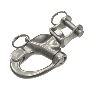 Карабин с вертлюжной скобой плоской Swivel Snap Shackle, длина 87мм, ширина скобы 22мм, нагрузка 2900кг,  Homer - купить с доставкой по Москве и России
