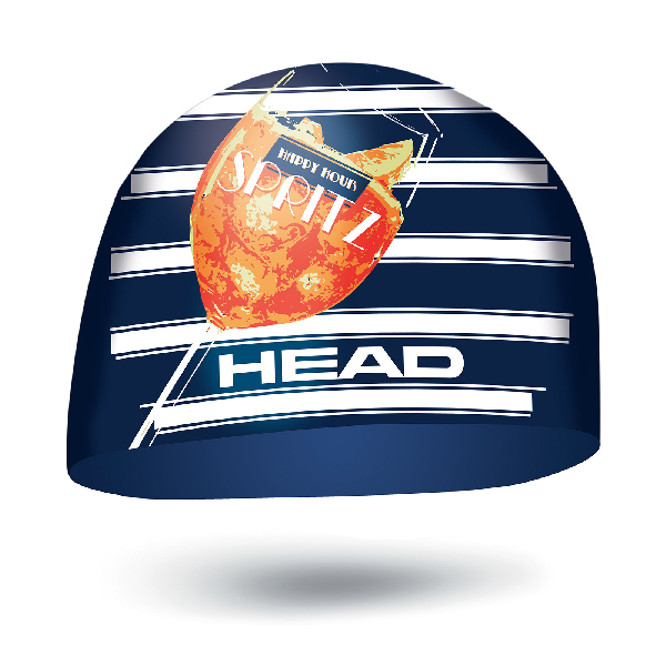 Шапочка для плавания HEAD SILICONE SKETCH, для тренировок - купить с доставкой по Москве и России