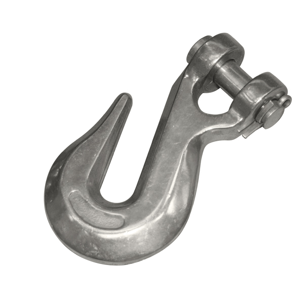 Крюк такелажный с вилкой Clevis Grab Hook, для цепи 3/8&quot; - 10 мм, длина 112 мм нержавеющая сталь - купить с доставкой по Москве и России