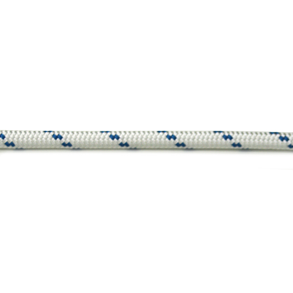Фал SK75 Dyneema (сердечник и оплётка), цвет белый с синим маркером, диаметр 10 мм - купить с доставкой по Москве и России