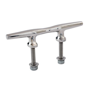 Утка швартовная цилиндрическая Solid Base Cleat, длина 8" - 200 мм, на болтах 3/8" - 10 мм, нержавеющая сталь - купить с доставкой по Москве и России