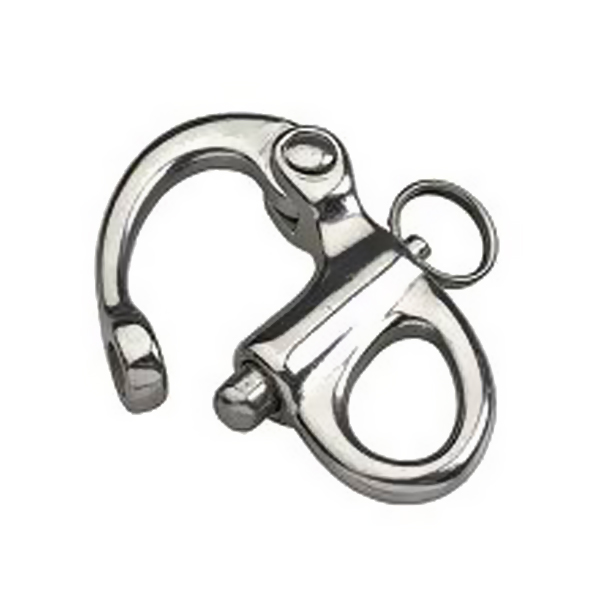 Карабин с рымом Fixed Snap Shackle, длина 96 мм, ширина 60 мм, рым 22 мм, нагрузка 3800 кг, нержавеющая сталь - купить с доставкой по Москве и России