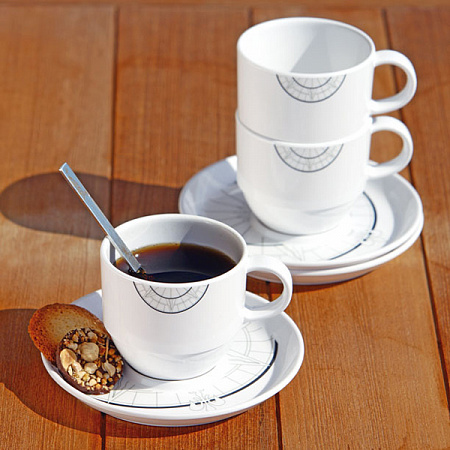 Чайные пары POLARIS на 6 персон (12 предметов) - купить с доставкой по Москве и России