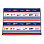 Коврик неопреновый FLAGS, 70 x 50 см (2шт) - купить с доставкой по Москве и России