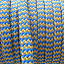 Оплётка Polyester — Kevlar, цвет синий — жёлтый, диаметр 10 мм - купить с доставкой по Москве и России
