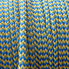 Оплётка Polyester — Kevlar, цвет синий — жёлтый, диаметр 4 мм - купить с доставкой по Москве и России
