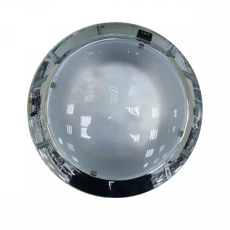 Светильник галогеновый потолочный хром диаметр 250мм  12V  20W  - купить с доставкой по Москве и России