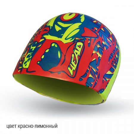 Шапочка для плавания HEAD SILICONE SKETCH, для тренировок - купить с доставкой по Москве и России
